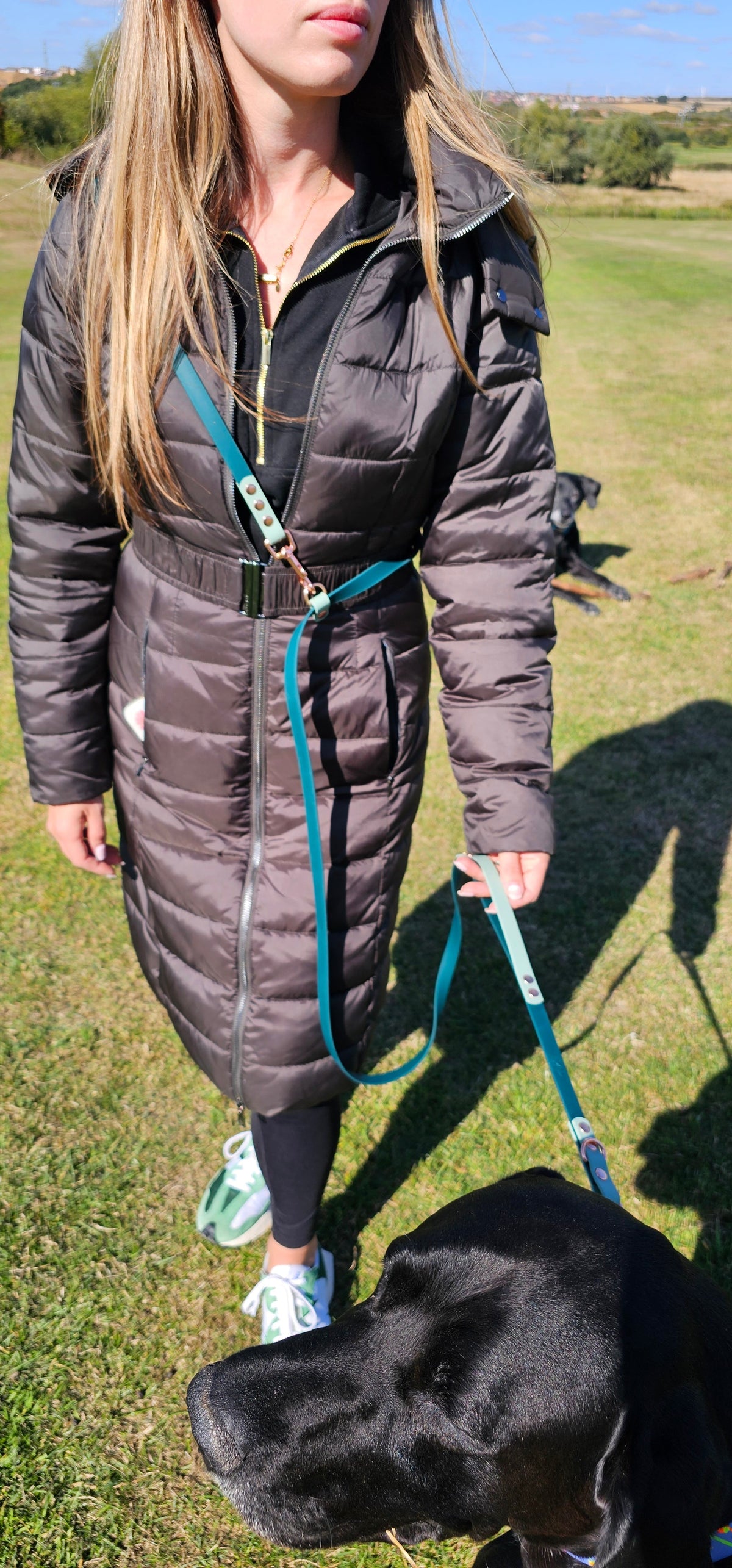 Hands-Free Training Lead – Dark Green & Sage