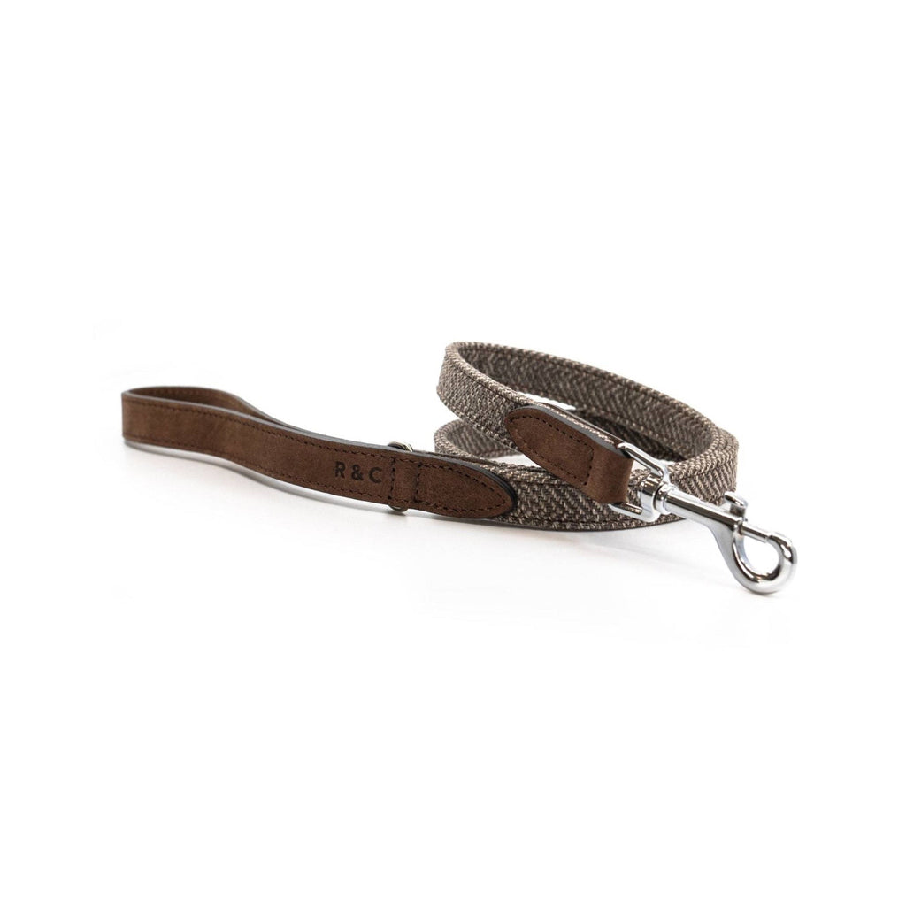 The Lincoln Tweed & Leather Dog Lead