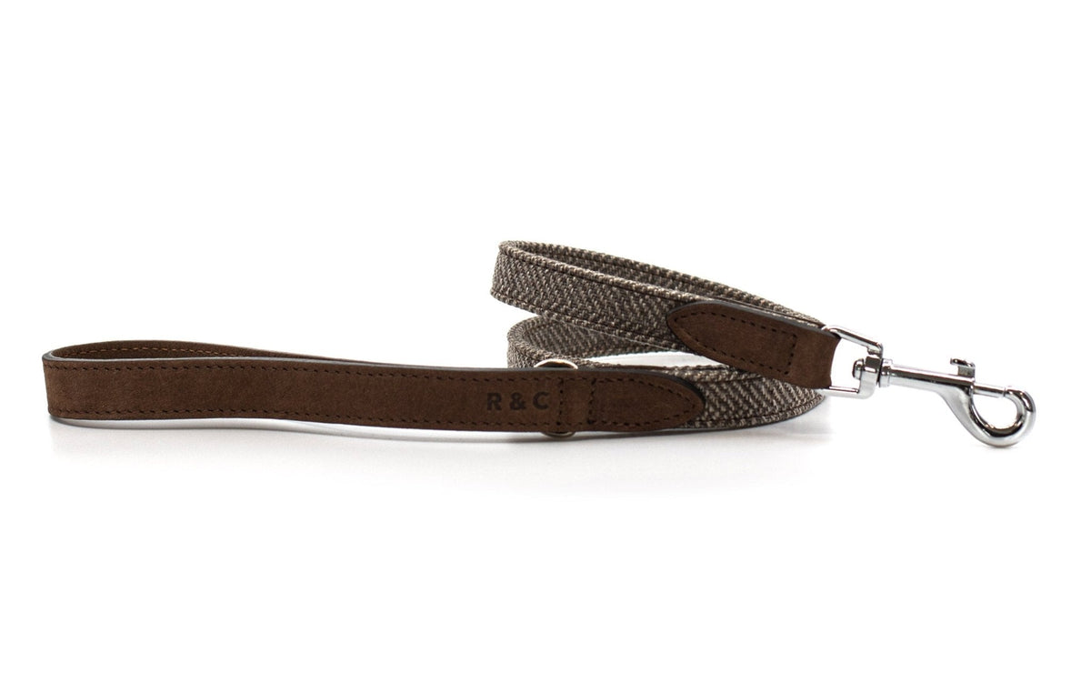 The Lincoln Tweed & Leather Dog Lead
